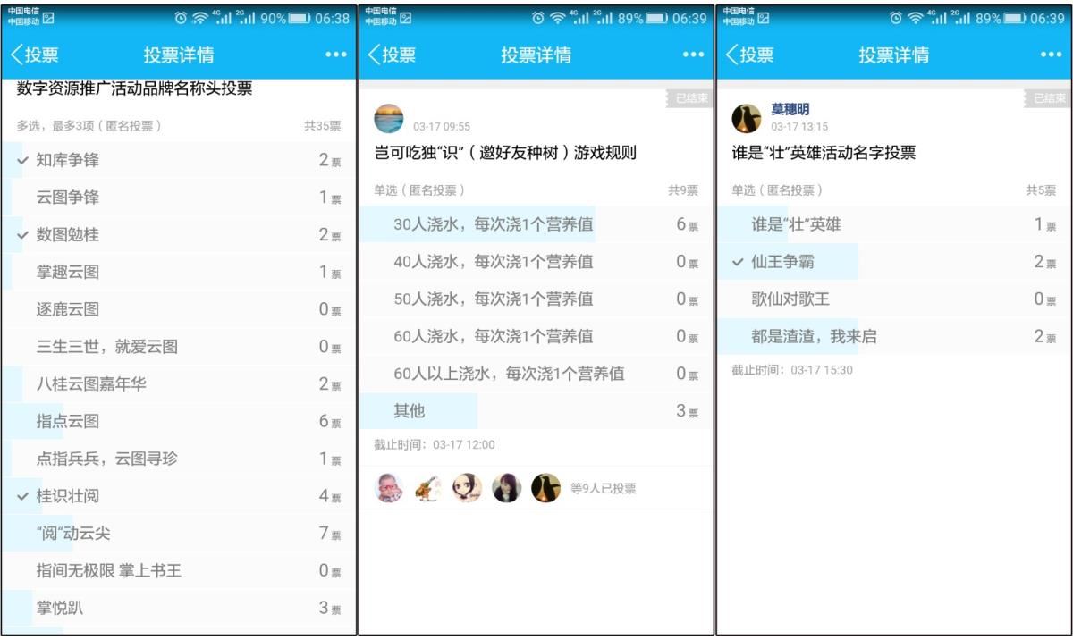 活动筹备中的民主投票