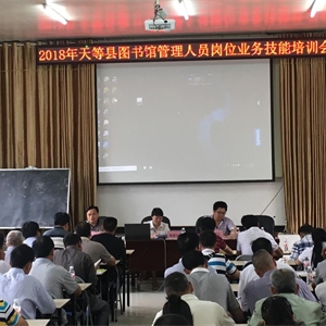 广西图书馆 “三区”人才支持项目培训活动在天等县成功举办
