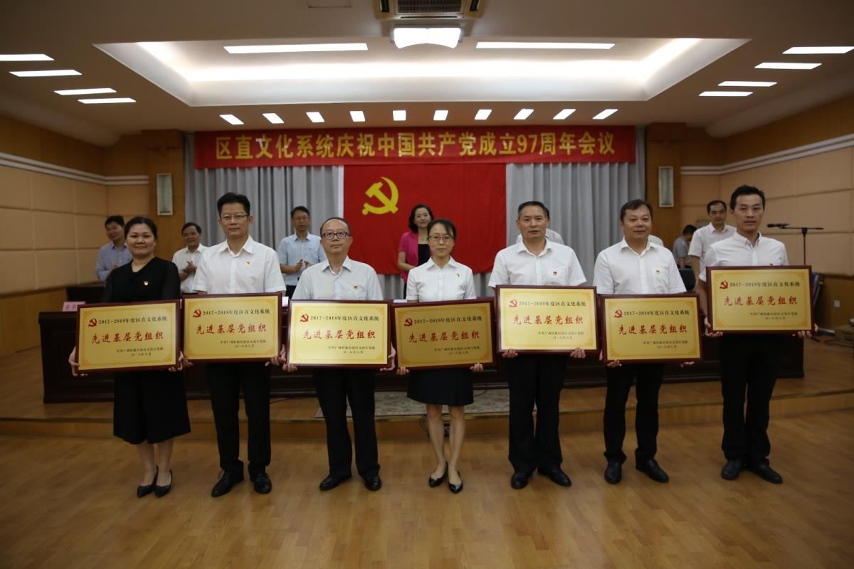 我馆党委被评为区直文化系统2017-2018年度先进基层党组织