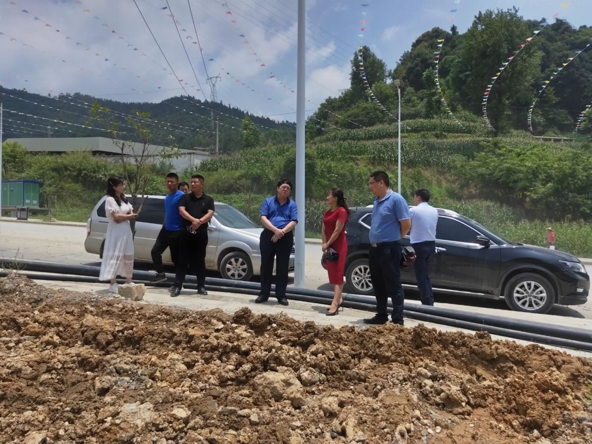 参观凤山县图书馆新馆建设工地